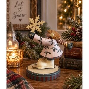 Vtg Williraye Studio 5.5" Snowdancing Little Girl Figurine WW2624 2001‎ Folk Art